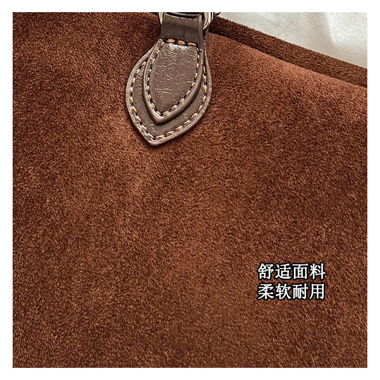 Túi đeo chéo nữ phong cách Hàn Quốc cổ điển, túi xách tay đa năng dung lượng lớn — màu cà phê, màu nâu, xanh lá cây, đen chi tiết 5