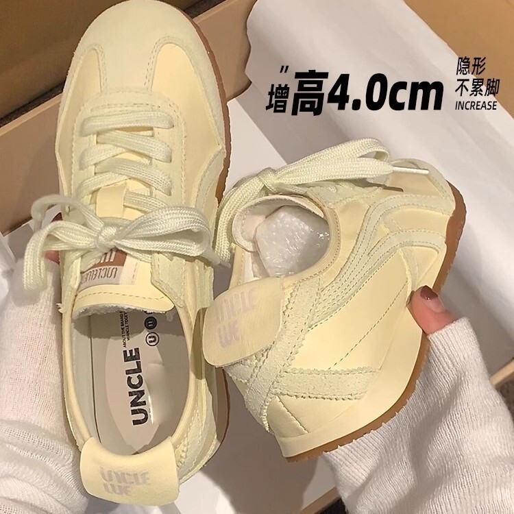 Desun Shoes Women's 2025 New Summer Hot Soft Bottom Casual Sports Flat All-match White Shoes French Forrest Gump Shoes