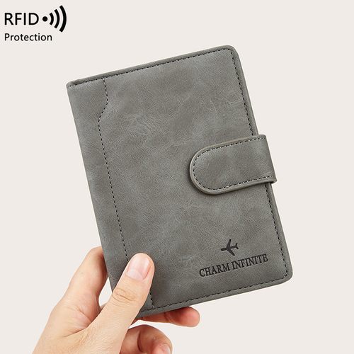 Anti-theft passport bag minimalist passport cover clip document bag for men and women travel passport holder