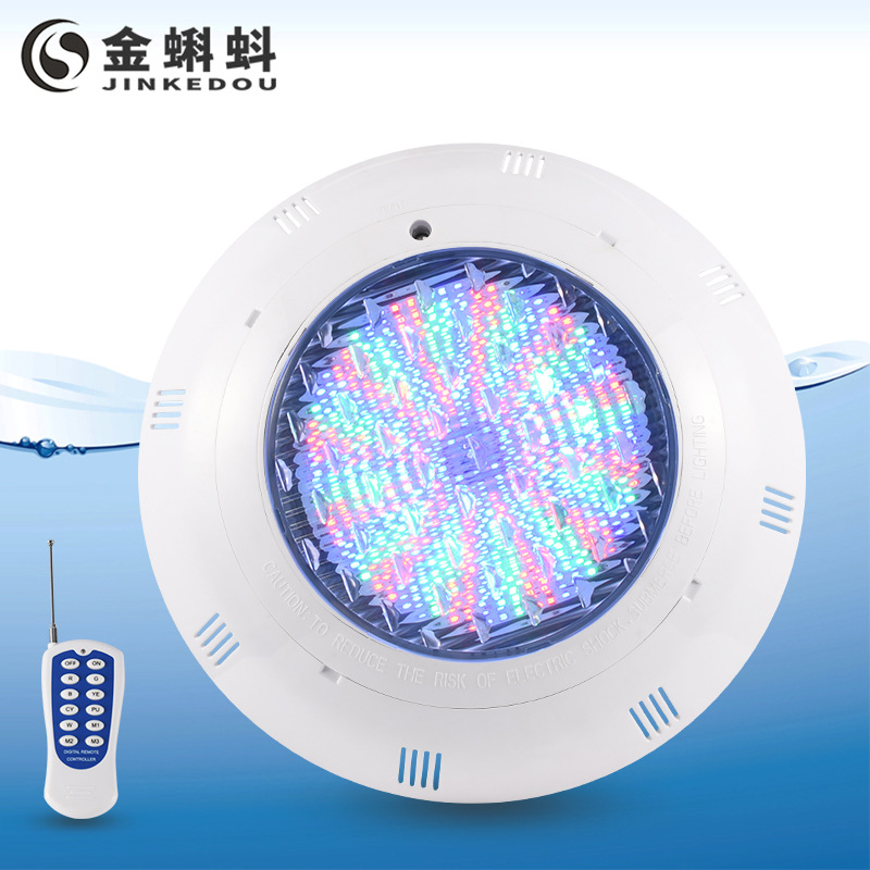 爱克led泳池灯水底挂壁式水下灯游泳池装饰水池射灯七彩/变色水景