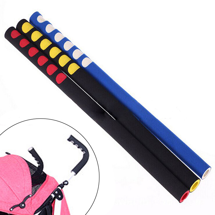 跨境供货定婴儿车遛娃扶手海绵手推车把套nbr双色手柄套童车把套