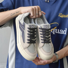 男鞋子2024秋季新款帆布鞋男低帮韩版百搭小众设计运动休闲滑板鞋