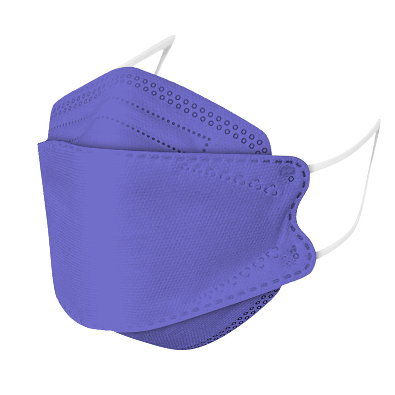 94 máscara protectora desechable de cuatro capas impresión en color máscara de boca de pescado de moda 3D máscara facial