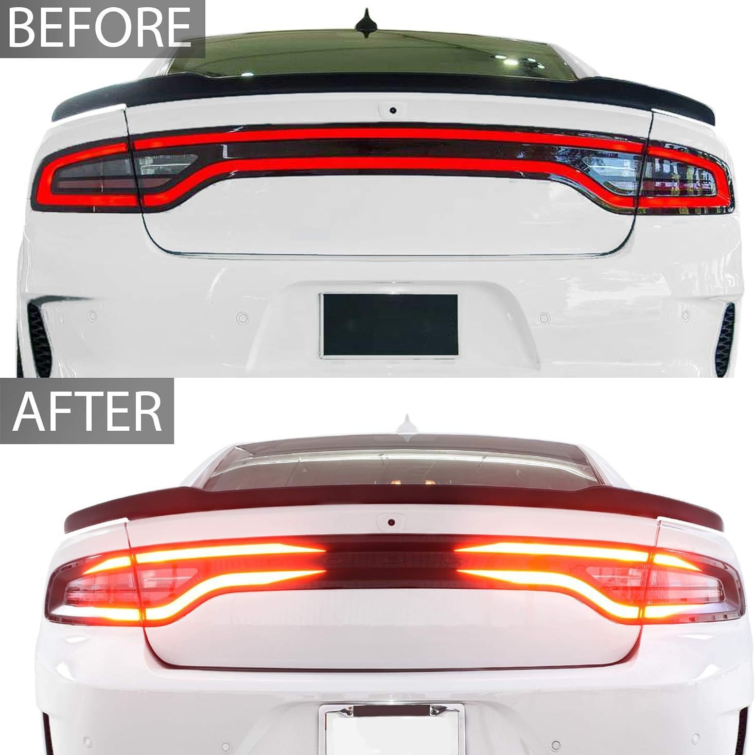 Pista de luz trasera del coche cubierta de vinilo calcomanía para Dodge Charger 2015-2022