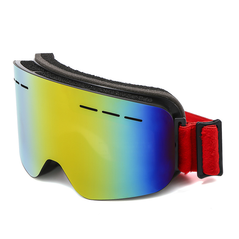 Coffret de ski cylindrique anti-buée polarisé Double couche, miroir coupe-vent et neige d'alpinisme en plein air_voghion.com