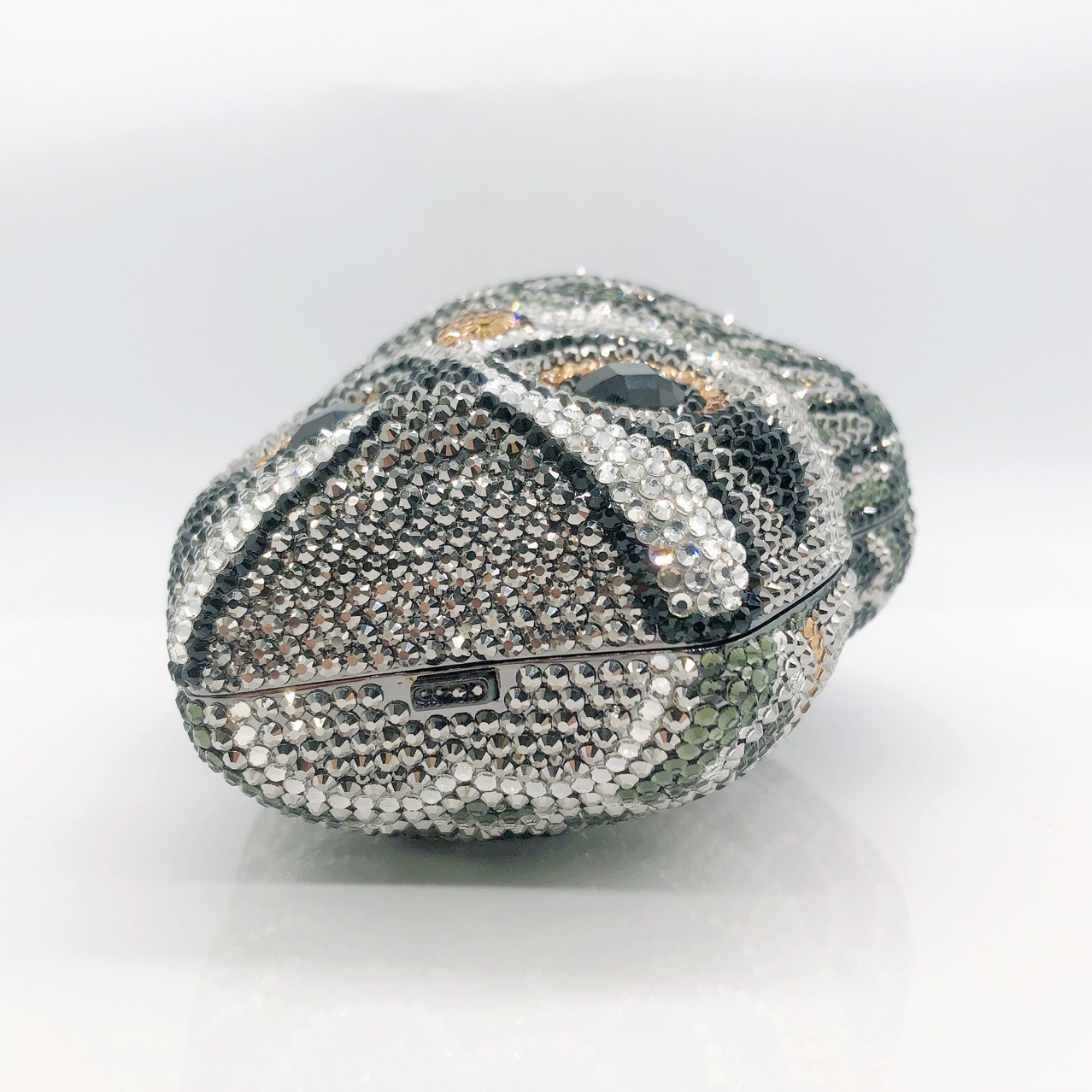 Nuevo fondo plano transfronterizo llena de diamantes búho de diamante de diamante de diamante bolsa de banquete europea y americana bolsas de mano de diamante de diamante de diamante Owl Clutch