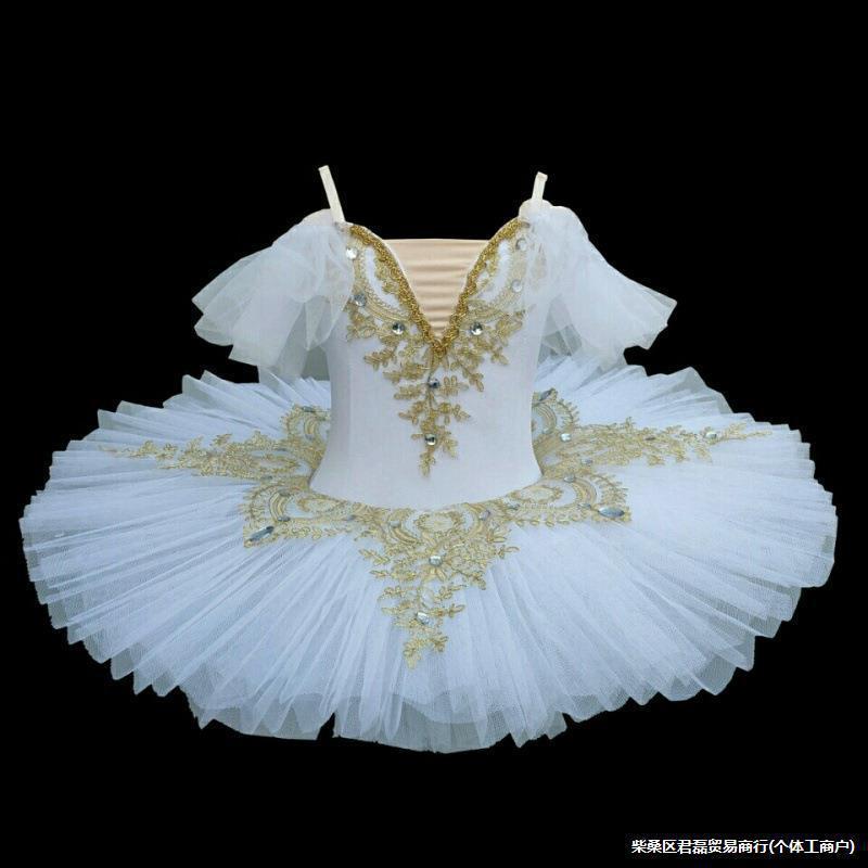 新款芭蕾舞裙儿童小天鹅演出服女童蓬蓬纱裙tutu裙舞蹈表演服装|undefined
