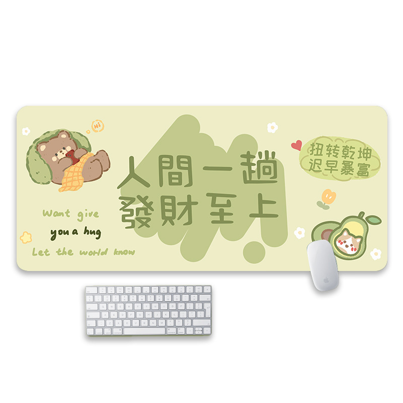 Escuela de monzón de agua metafísica almohadilla de teclado de escritorio de muñeca de chicas almohadilla antideslizante almohadilla de escritorio de dibujos animados adorable almohadilla de goma absorbente