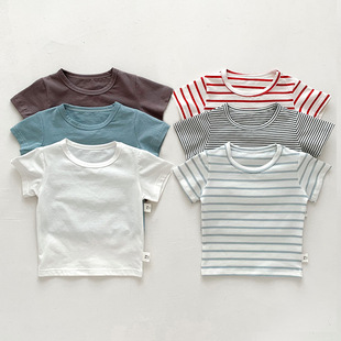 Baby Clothes Summer Clothes Men's Baby's Short-sleeved T-shirt Thin Cotton Top Girls Children's All-match Half-sleeved T-shirt Category A