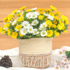 INS small fresh daisy simulation flower ocean chamomile silk flower garden wedding flower art home decoration homestay decoration