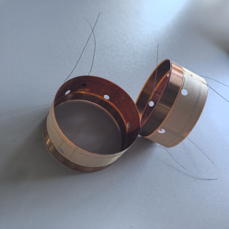 63.5mm Bass Internal and External Winding Four-In Four-Out High-Pitch Coil Speaker Parts Accessories Repair Audio Accessories