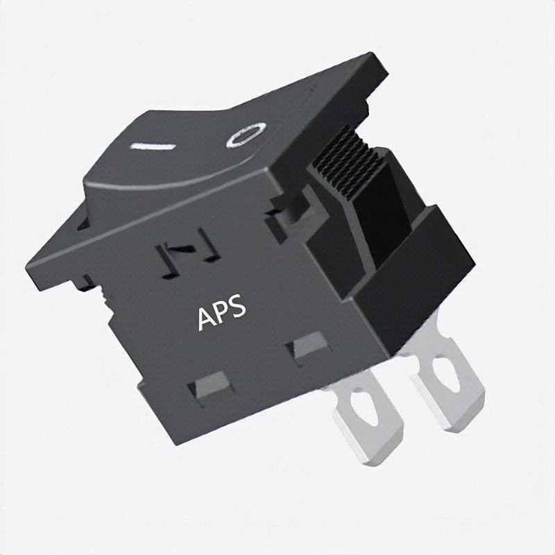 厂家直供电器家电专用翘板按键开关2档小方形6A250V船型开关