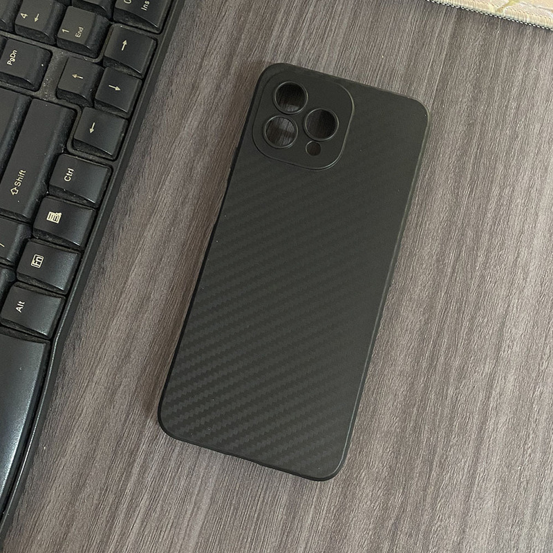 Suitable for Cubot P80 Phone Case Carbon Fiber Pattern Silicone Case Advanced Texture Black Cooper P80 Case