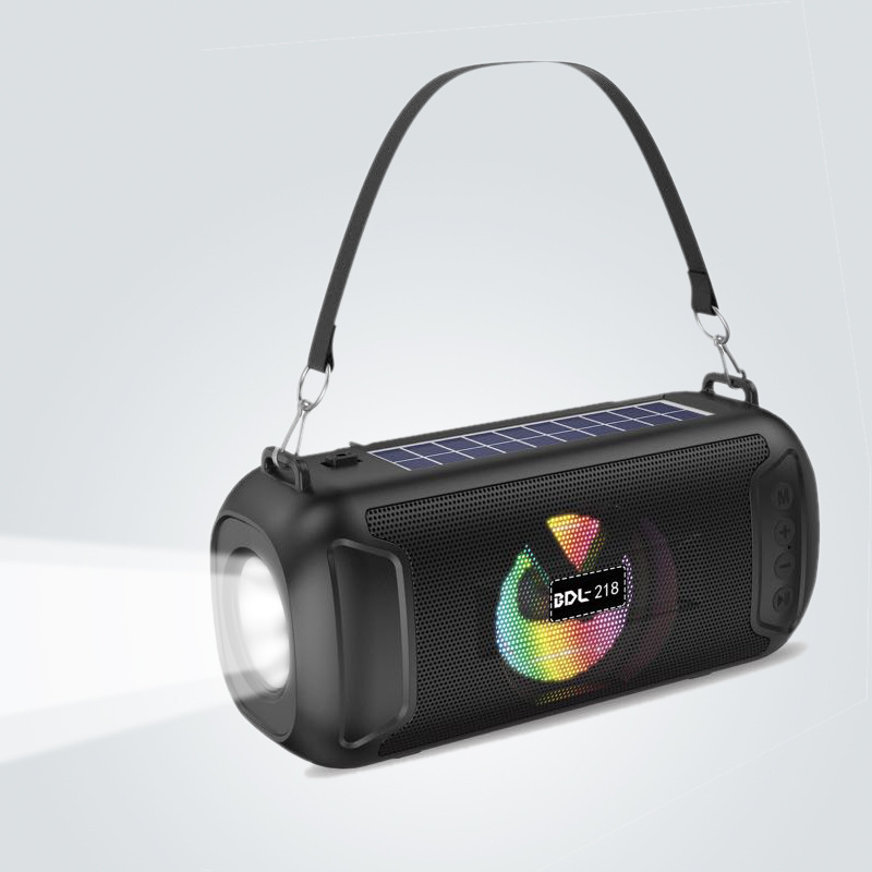 Solar-Powered Audio Player with USB and Card Slot, Outdoor Radio, Portable Bluetooth Speaker, Bluetooth 5.3