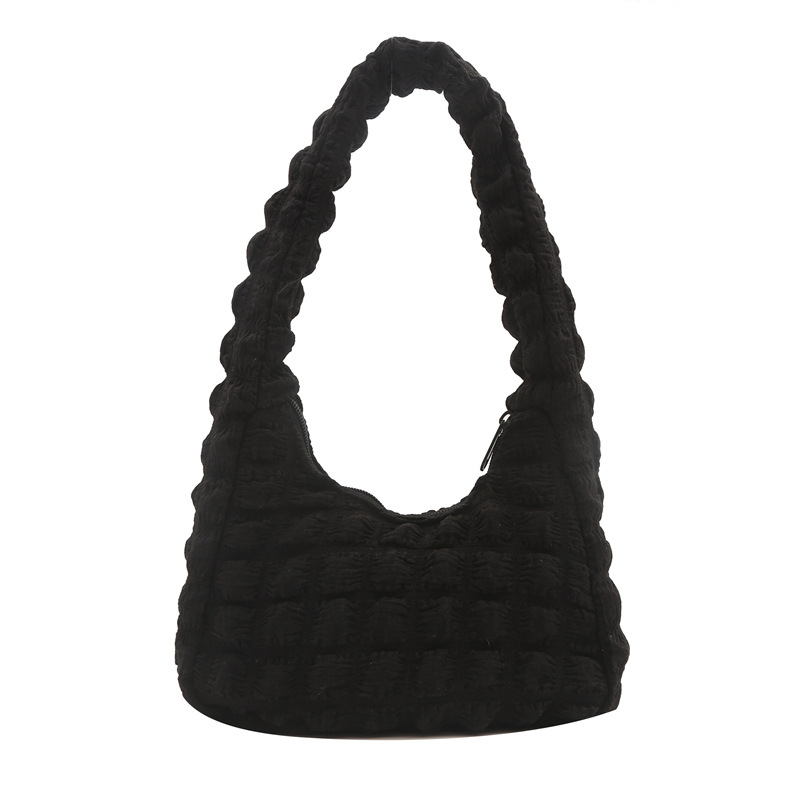 Bolso de mujer burbuja nube plisada bolso de las axilas bolso casual de moda ins simple moda bolso de hombro de moda