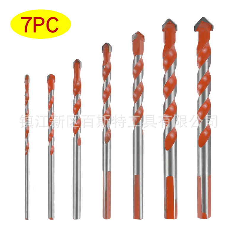 霸王钻 硬质合金三角钻 玻璃钻 陶瓷 墙壁 瓷砖 薄金属钻头