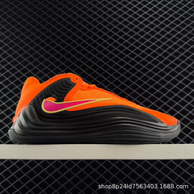 Cross-Border New Freak 7 Basketball Shoes Men's Shoes Non-Slip Wear-Resistant Mid-Top Sports Shoes Practical Shoes Orange Black