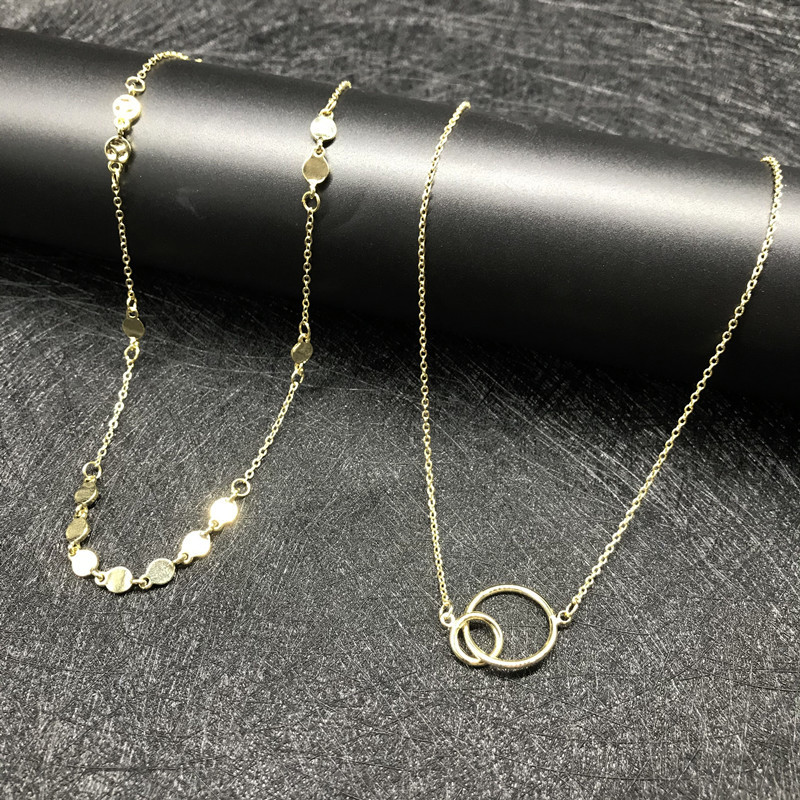 Simple Style Geometric Copper Necklace Plating Copper Necklaces