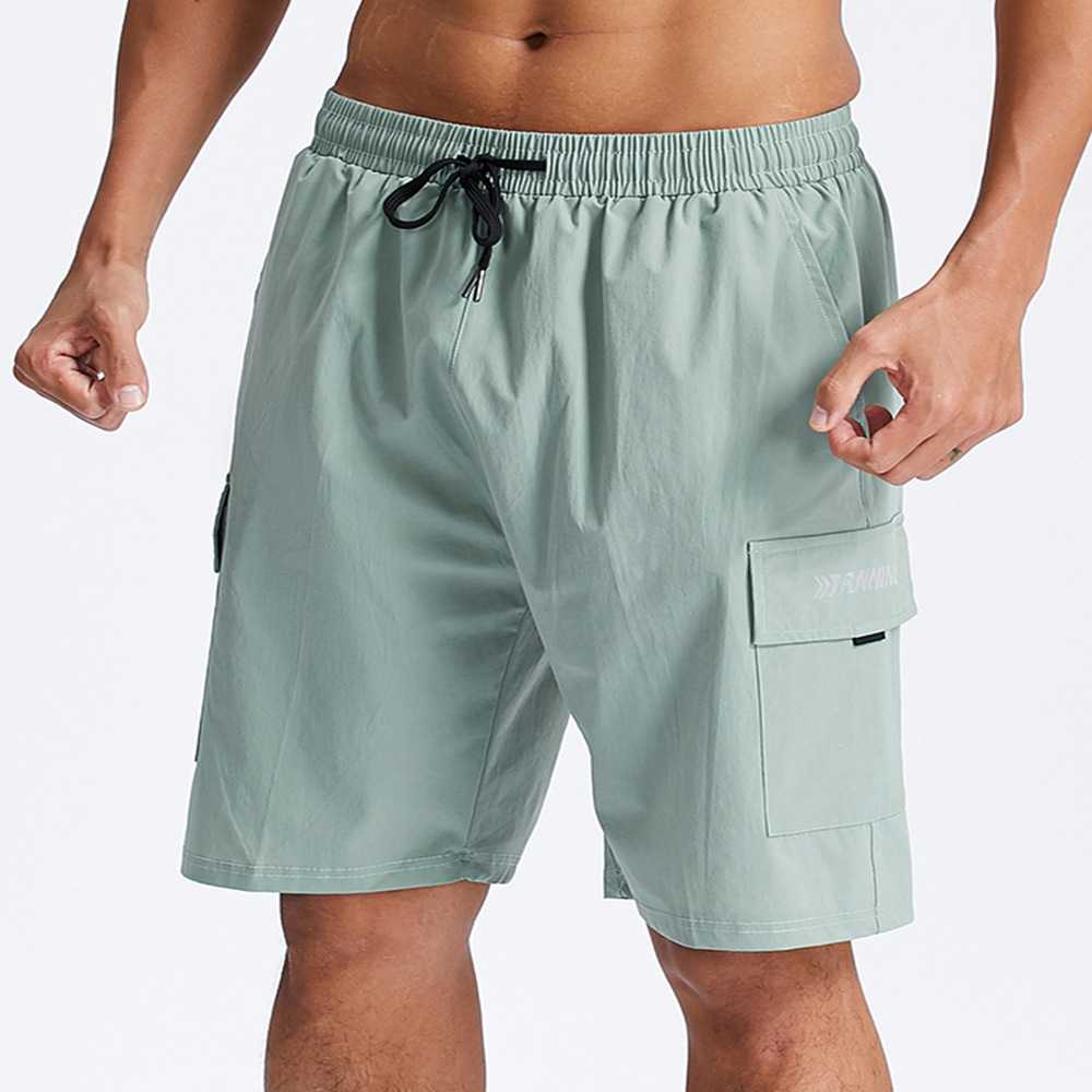 2021 deportes de verano Pantalones cortos transpirables de secado rápido monos de nylon de seda de hielo para hombres pantalones cortos de entrenamiento físico de talla grande