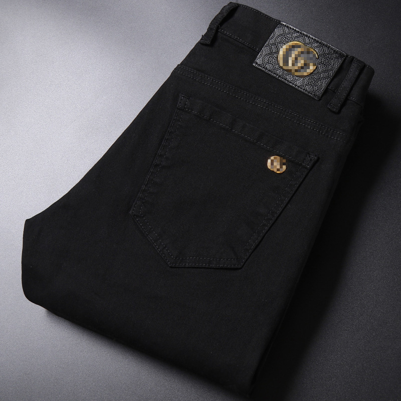 Summer black jeans