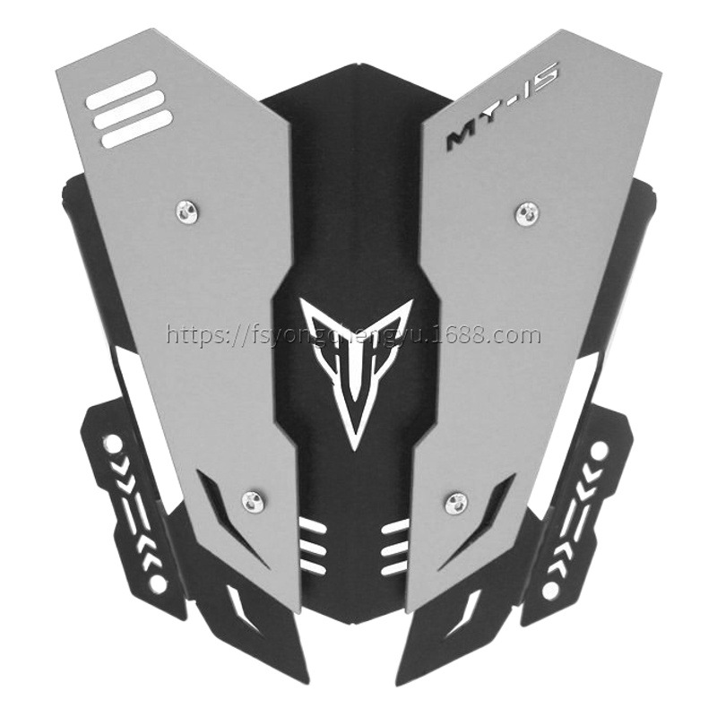 Adecuado para Yamaha MT15 19-20 parabrisas delantero modificado cubierta decorativa pequeña campana deflector
