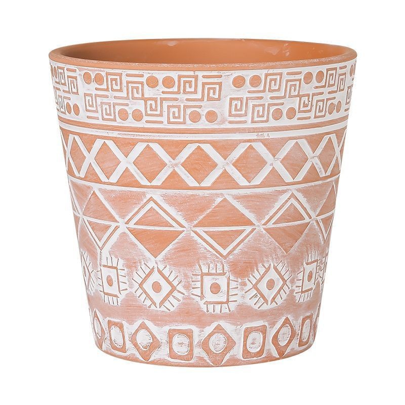 Terracotta color single basin