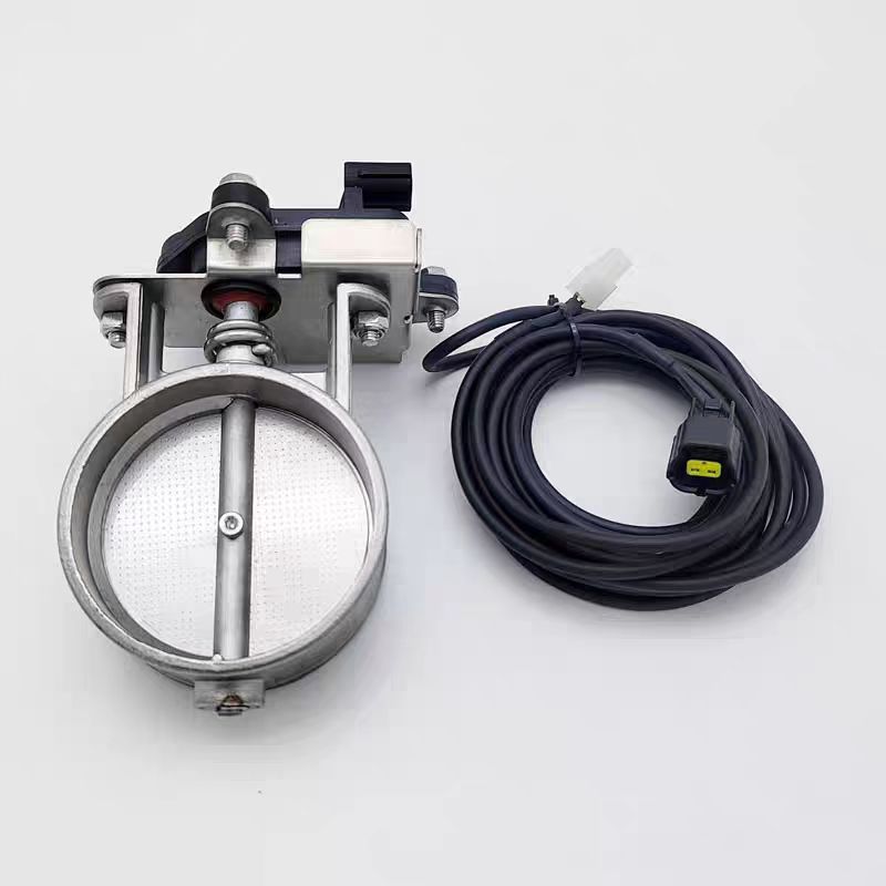 Car Exhaust Pipe Modification Valve Exhaust Electronic Switch Electric 2-Pin 2-Wire 76 Valve Body Remote Control Sound Effect