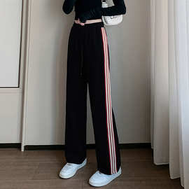 休闲运动裤子女春装款2025年新款春季跑步宽松显瘦卫裤流行直筒裤