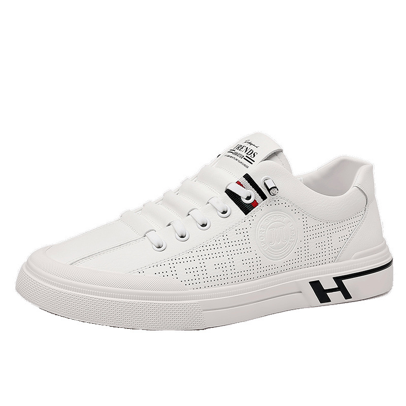 Nuevos zapatos blancos de verano para hombres, zapatos casuales transpirables, zapatos deportivos para hombres, zapatos de plancha gruesa al por mayor