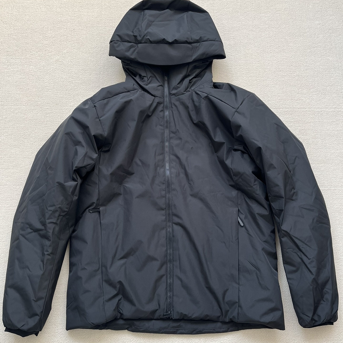 Pájaro con ropa de algodón al aire libre Astro pareja caliente con capuz impermeable negro amarillo