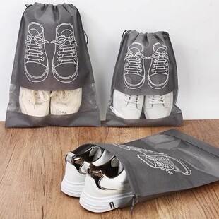 Drawstring Drawstring Shoe Storage Bag, Mildew-Proof Dust-Proof Bag, Transparent Travel Shoe Bag, Moisture-Proof Shoe Storage Bag