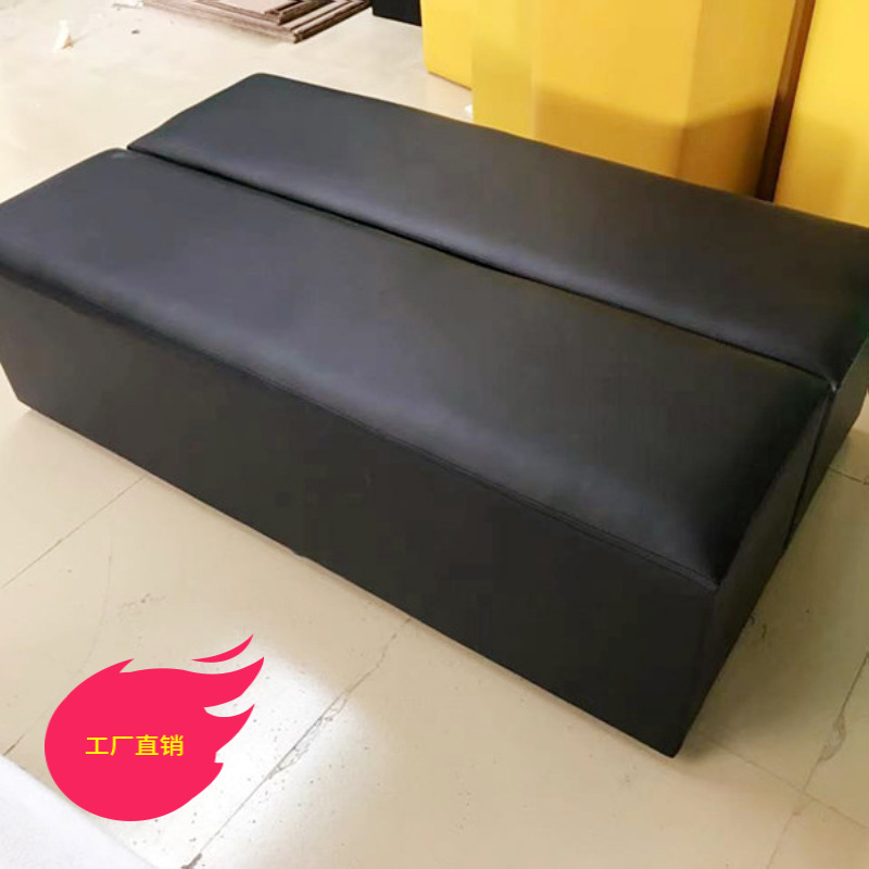 批发早教幼儿园软体组合长条凳围栏儿童长方皮凳软包凳子可可定J&|undefined