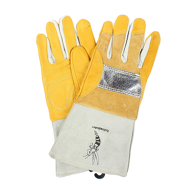 威特仕 10-2788耐高温热流反射铝箔手套CE认证牛皮反光反射热气流