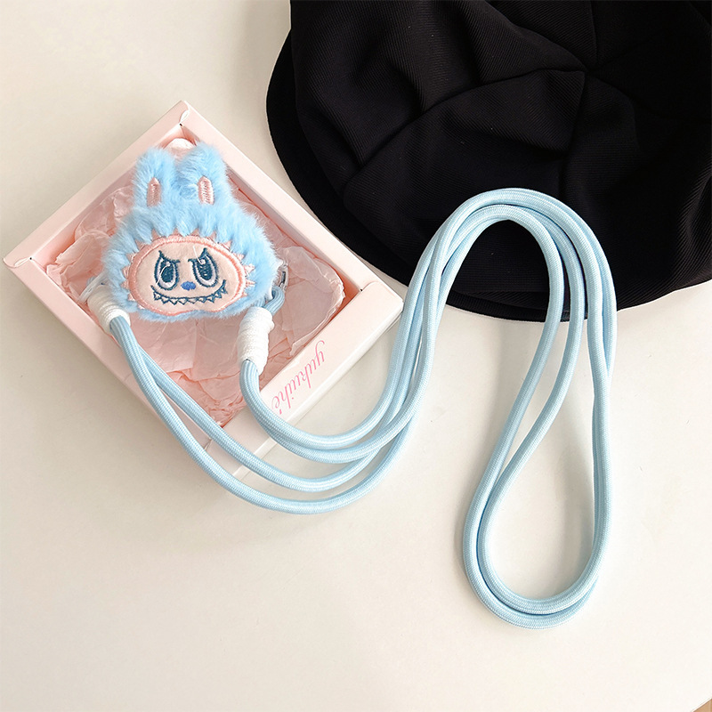 _0008_(背夹)毛绒拉布布-编织绳-蓝色