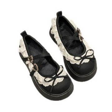 Universal elegant cute Mary Jane shoes with bow platform