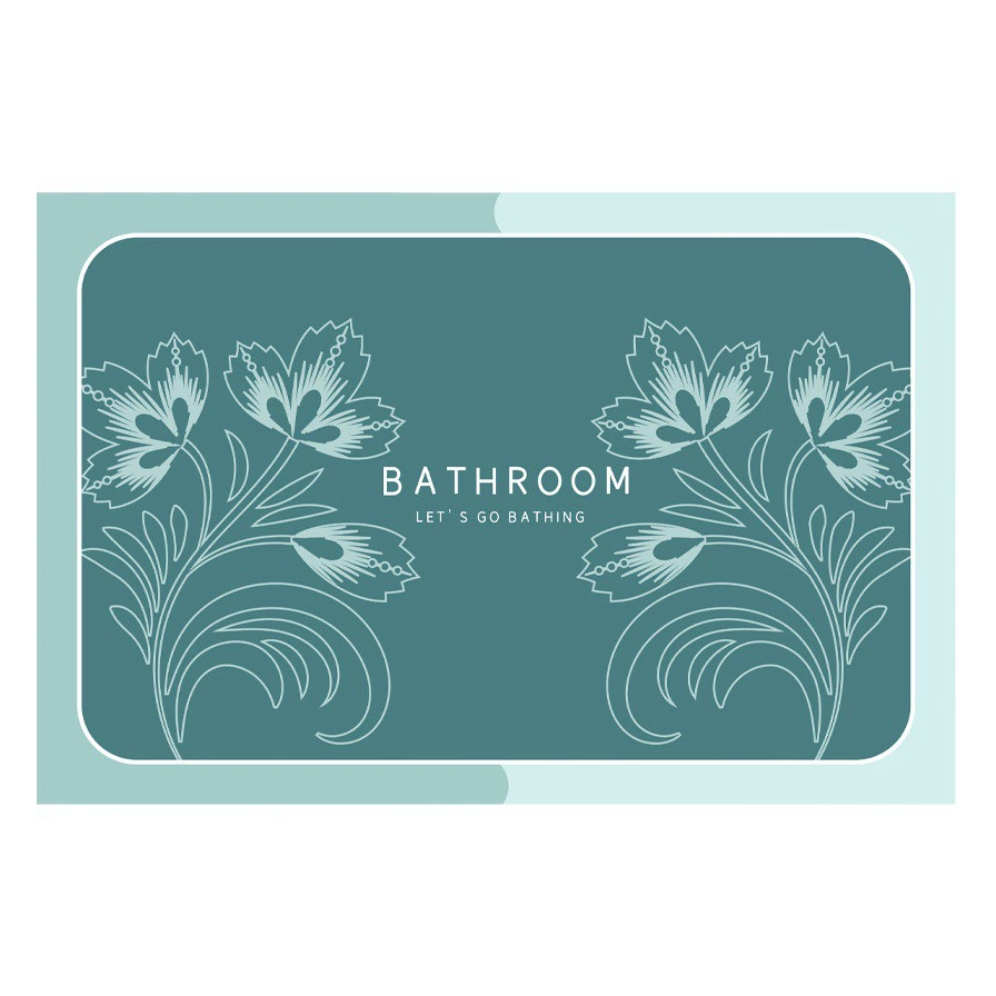 Ванная комната мягкий диатомовый грязепоглощающий коврик Ванная комната Туалет дверь Быстросохнущий напольный коврик дверной коврик нескользящий коврик завод