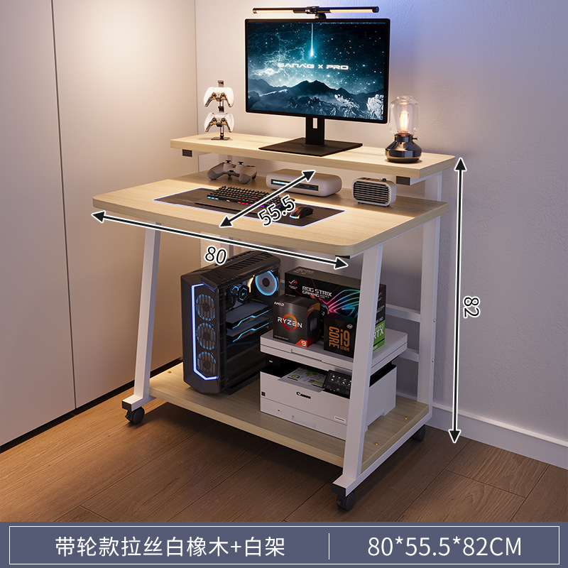 Escritorio pequeño para computadora de escritorio, escritorio de estudio móvil para el hogar, escritorio para computadora portátil, escritorio simple, mesa de dormitorio, mesa lateral