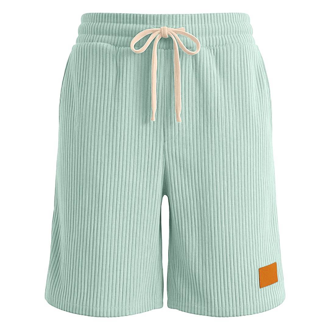 Europa y los Estados Unidos transfronterizos Amazon nuevo hombre retro bordado lámpara de cuero velcro cordón de moda pantalones cortos casuales estadounidenses