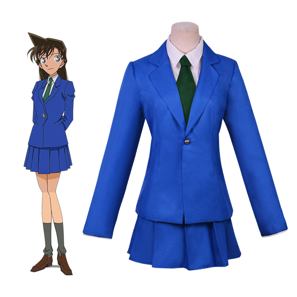 动漫名侦探柯南工藤新一cos服毛利兰小兰高中校制服cosplay演出服-阿里巴巴