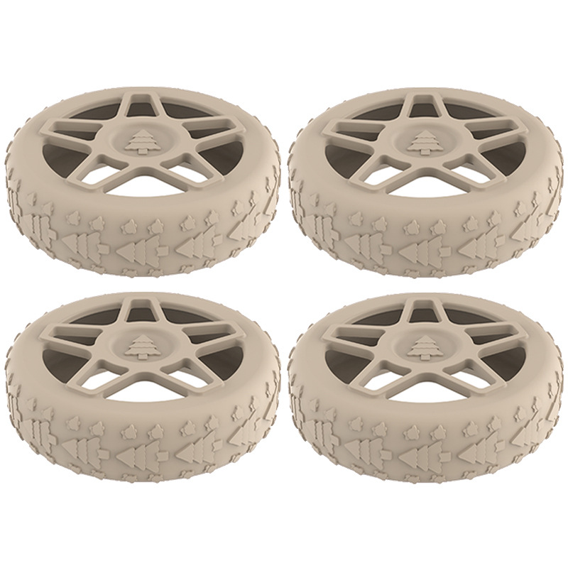 Caster shoesスーツケースホイールシリコン保護カバー耐摩耗性全包スーツケースホイールシリコン保護カバー