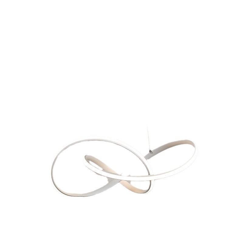 Lámpara de araña creativa para sala de estar, lámpara moderna minimalista para dormitorio, iluminación nórdica de lujo para habitación, lámpara circular LED para comedor.