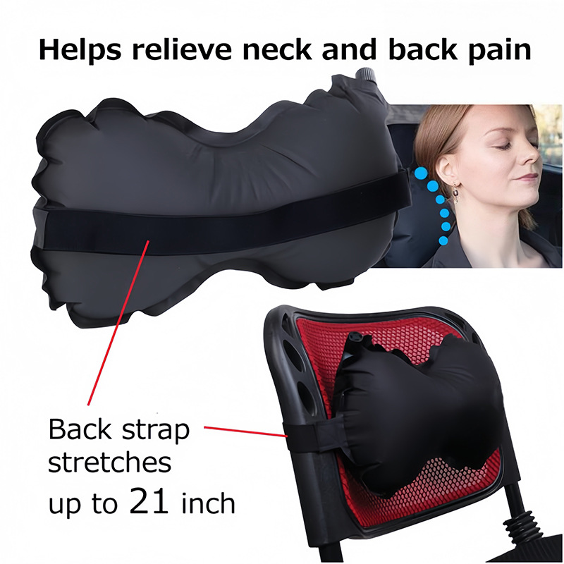Automatic inflatable chair, handheld comfortable travel pillow for traveling 4