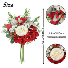 一件代发圣诞小把束花美欧式高档仿真花束客厅假花干花摆设样板间