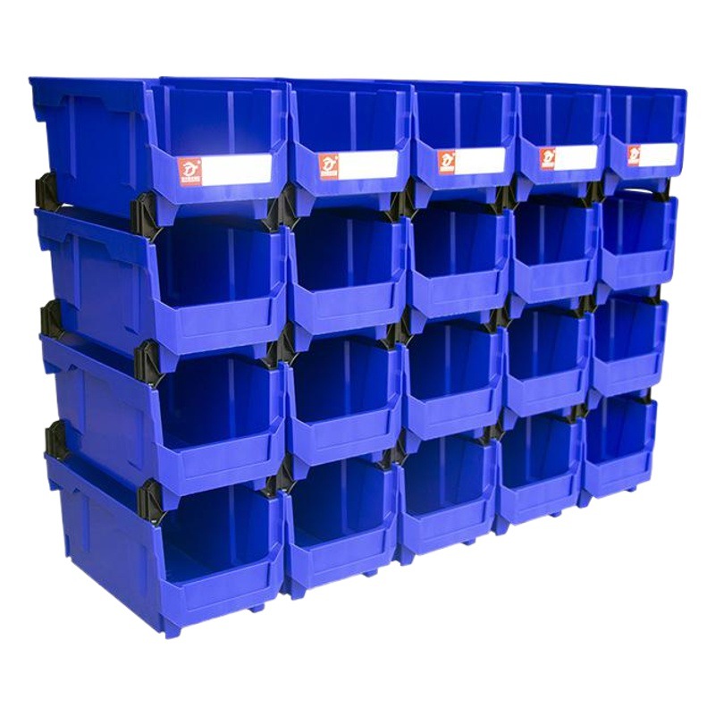 Caja de almacenamiento apilable caja de piezas de ensamblaje caja de material combinado caja de elemento caja de herramientas de almacenamiento caja de plástico estante