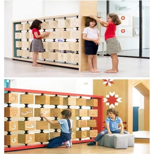 Display Flip Card Advertising Creative Children's Outdoor Interactive Sign-In Wall Puzzle Amusement Park Background Two-Color