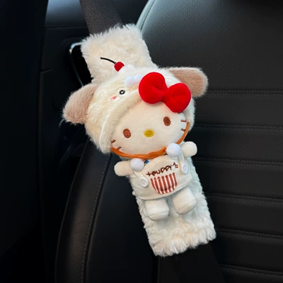 Seatbelt Decoration, Anti-Wear Clothing, Seat belt shoulder pad - little-milk-dog-kitty