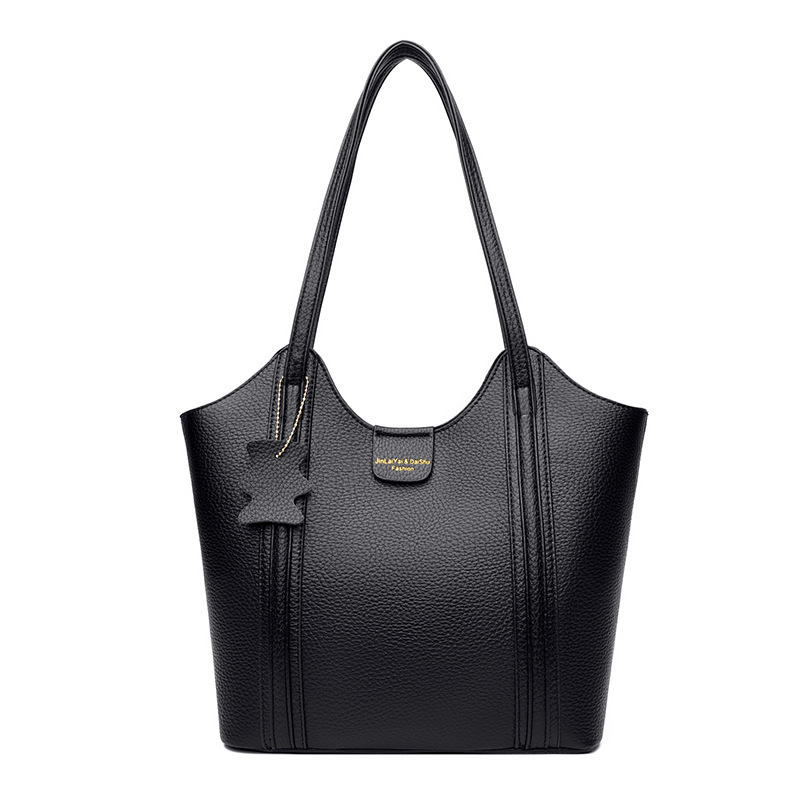 2025 New Women's Handbag Tote Bag Soft Leather Large Capacity Fashionable Versatile Women's Commuter Shoulder Underarm Bag 2025 New Women's Handbag Tote Bag Soft Leather Large Capacity Fashionable Versatile Women's Commuter Shoulder Underarm Bag