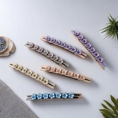 酢酸アクセサリー韓国花水ドリル髪飾り馬尾クリップ軽贅沢中高級ヘアクリップ自動クリップ