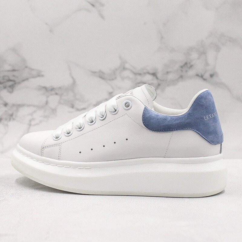 Mcqueen White Shoes 2022 Spring New Thick-Soled Heightening Sneakers Women's Casual Couple Style Platform Shoes Versatile Trbottomy Shoes