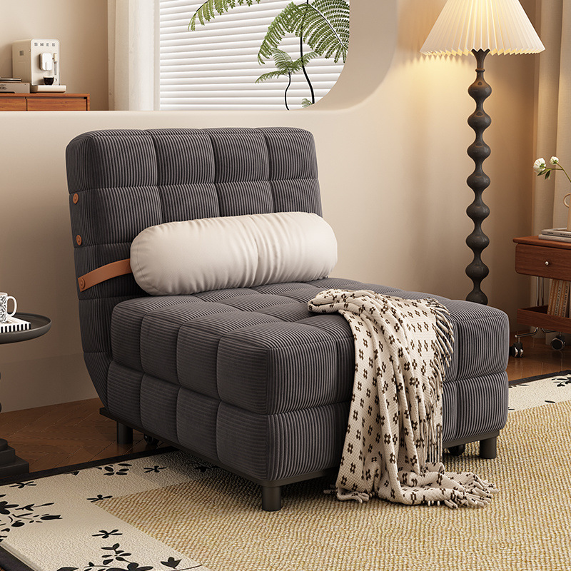 Sofá cama multifuncional de doble propósito, balcón de la sala de estar, apartamento pequeño, doble individual plegable